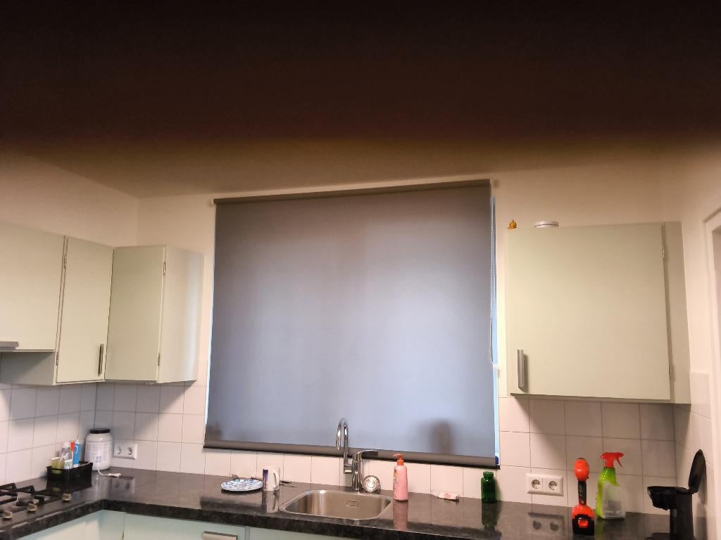 rolgordijn, Huis en Inrichting, Ophalen, Gebruikt, 100 tot 150 cm, Grijs