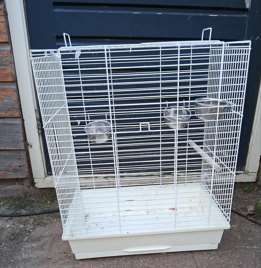 TK mooie vogelkooi z.g.a.n., Dieren en Toebehoren, Vogels | Hokken en Kooien, Ophalen, Zo goed als nieuw, Metaal, Vogelkooi