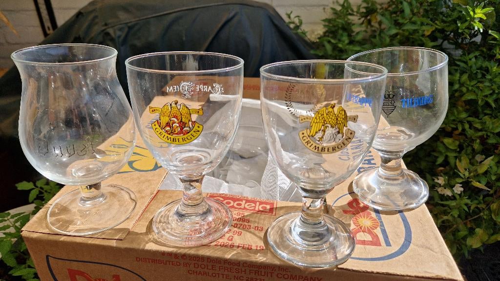 bierglazen, Ophalen of Verzenden, Zo goed als nieuw, Glas of Glazen, Overige merken