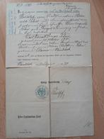 Oud document met stempel en handtekening, Ophalen of Verzenden, Voor 1920, Buitenland, Tijdschrift
