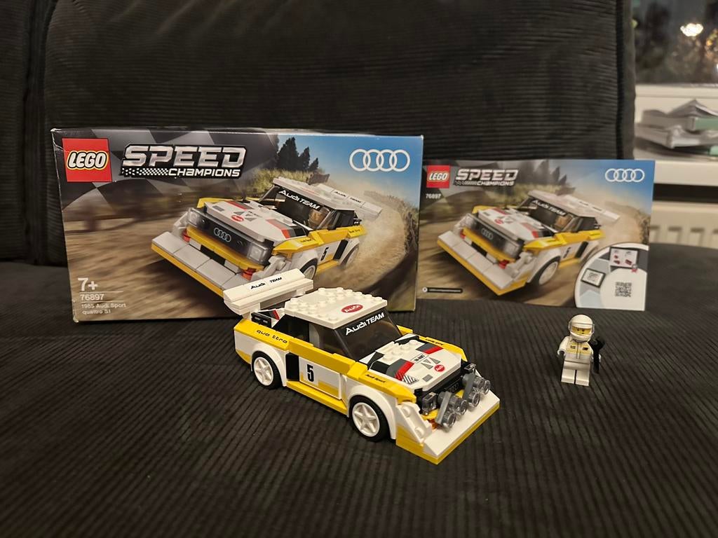 Lego 76897 Audi Sport Quattro S1 Compleet, Lego, Zo goed als nieuw, Compleet, Complete set
