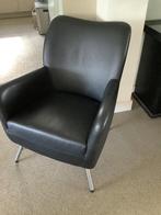 Leren stoel, Ophalen, Gebruikt, Leer, Zwart