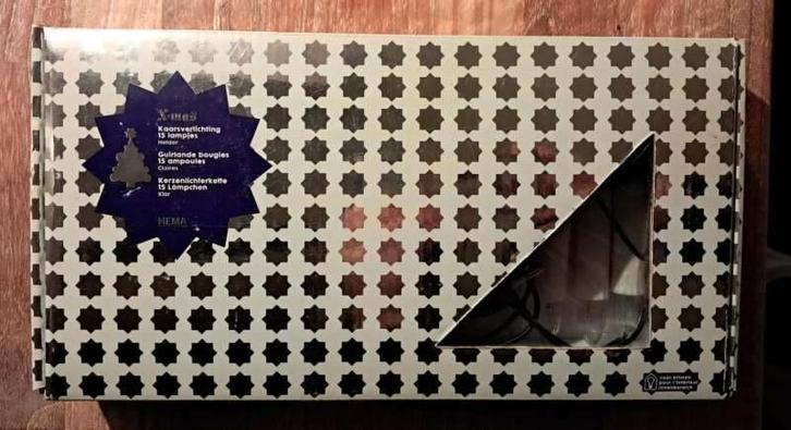 Oude kerstverlichting Hema X-mas kaarsverlichting kerst, Diversen, Kerst, Zo goed als nieuw, Ophalen of Verzenden