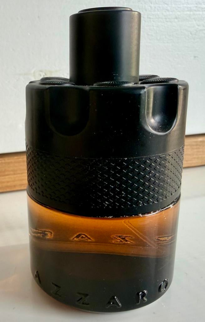 Azzaro The Most Wanted eau de parfum 100ml 90% vol, Ophalen of Verzenden, Zo goed als nieuw, Parfumfles, Gevuld