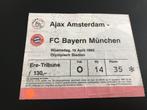 2x ticket kaartje Ajax Champions league 1995 en 1996 1/2 fin, Ophalen of Verzenden, Ajax, Overige typen