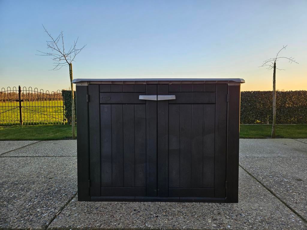 Keter tuinkas / opbergbox +/-1300l inhoud 150x115x80 cm, Tuin en Terras, Bergingen en Tuinkasten, Ophalen, Zo goed als nieuw, Kunststof
