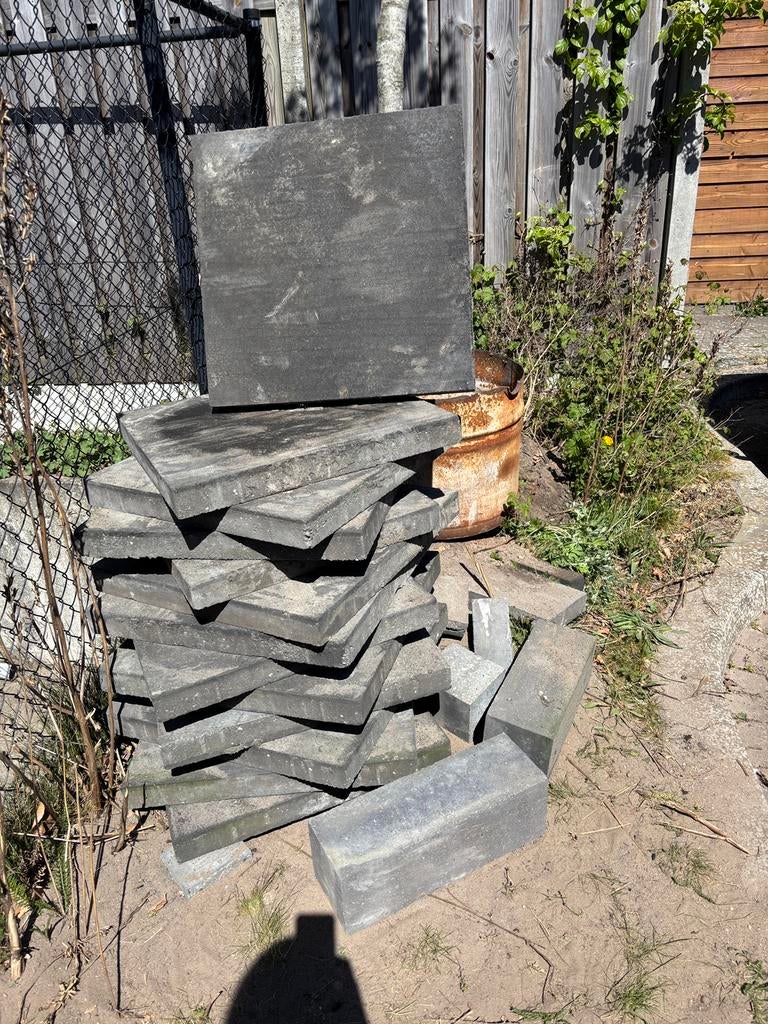 Terrastegels 60x60, Ophalen, Zo goed als nieuw, Beton, Terrastegels