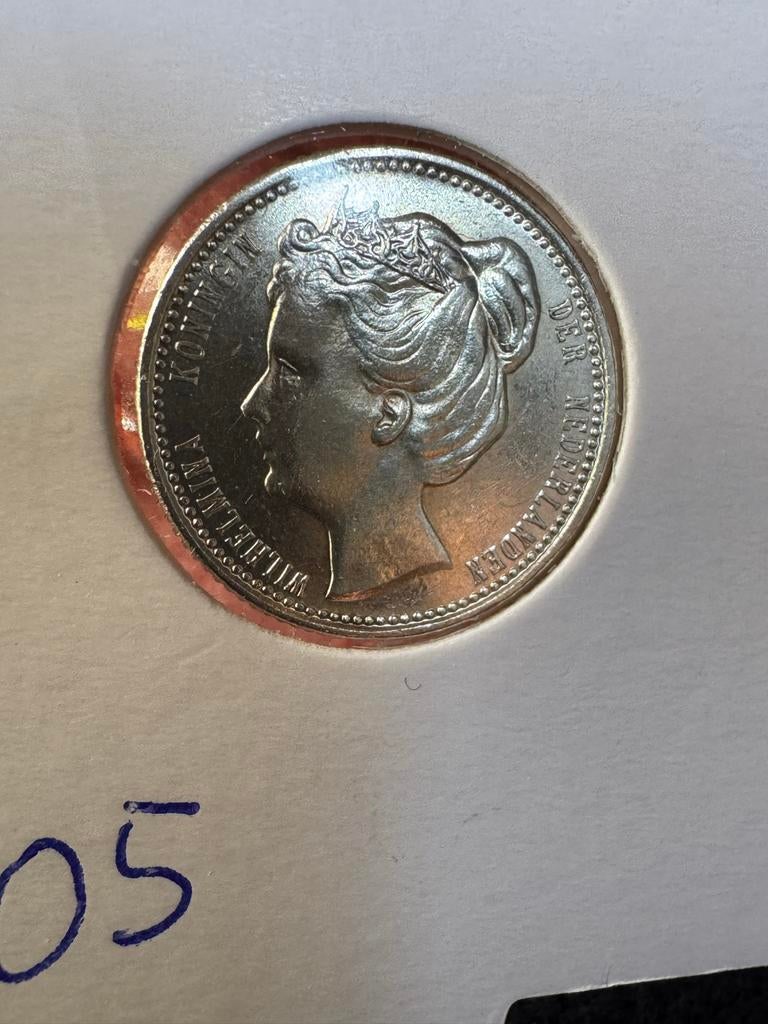 25 cent 1905, Zilver, 25 cent, Ophalen of Verzenden, Koningin Wilhelmina