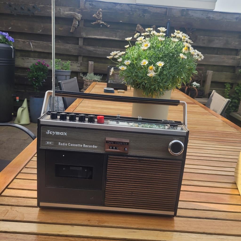 Joymax Radio Cassette Recorder - Vintage Radio, Ophalen of Verzenden, Gebruikt, Radio
