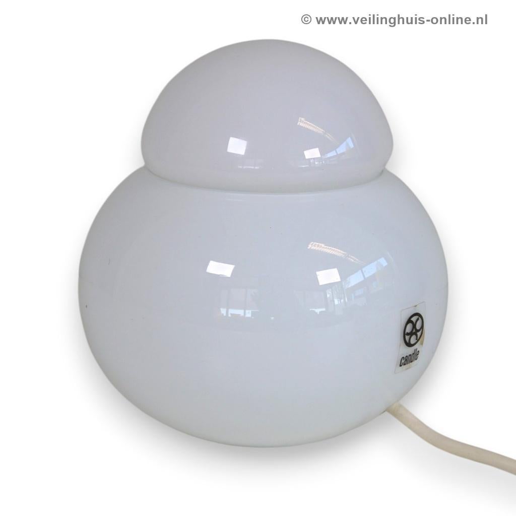 Design tafellamp - Daruma, Huis en Inrichting, Lampen | Tafellampen, Gebruikt, Minder dan 50 cm, Glas, Ophalen