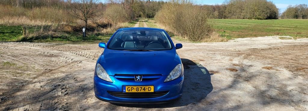 Peugeot 307 2.0 16V CC 2003 Blauw, Auto's, Peugeot, Voorwielaandrijving, Zwart, 4 cilinders, 4 stoelen