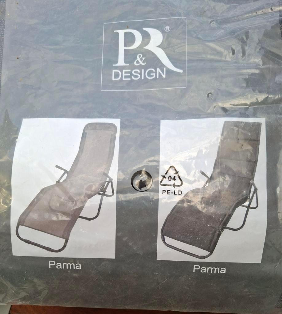 twee PR & Design Parma Wipstoelkussens ( Zwart), Tuin en Terras, Ophalen, Gebruikt