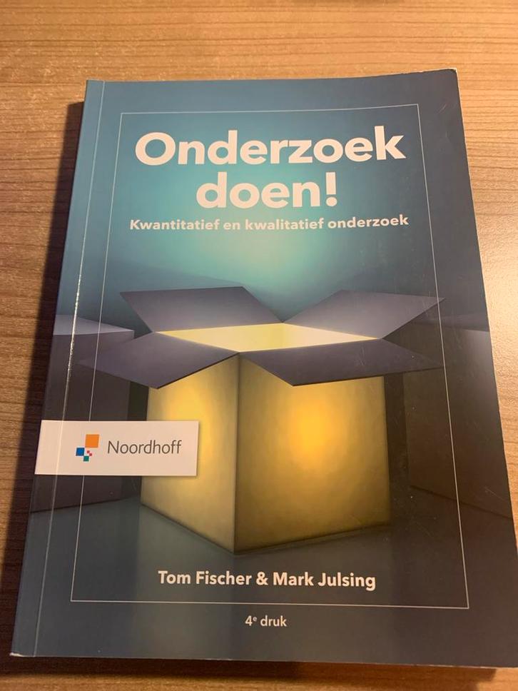 Onderzoek doen! Kwantitatief en kwalitatief onderzoek, Boeken, Studieboeken en Cursussen, Gelezen, HBO, Gamma, Ophalen of Verzenden