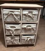 Romantisch, landelijk wit ladekastje, Huis en Inrichting, Kasten | Ladekasten, Ophalen, Zo goed als nieuw, 25 tot 50 cm, Minder dan 100 cm