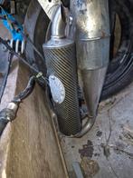 Leovince TT uitlaat 70cc Peugeot verticaal, Fietsen en Brommers, Ophalen of Verzenden, Gebruikt, Uitlaat, Peugeot