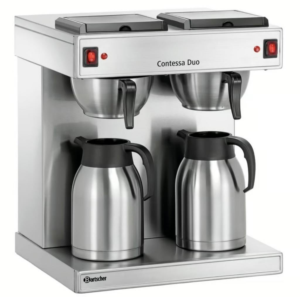 Bartscher Contessa Duo koffiemachine, zo goed als nieuw, 10 kopjes of meer, Ophalen of Verzenden, Zo goed als nieuw, Koffiemachine