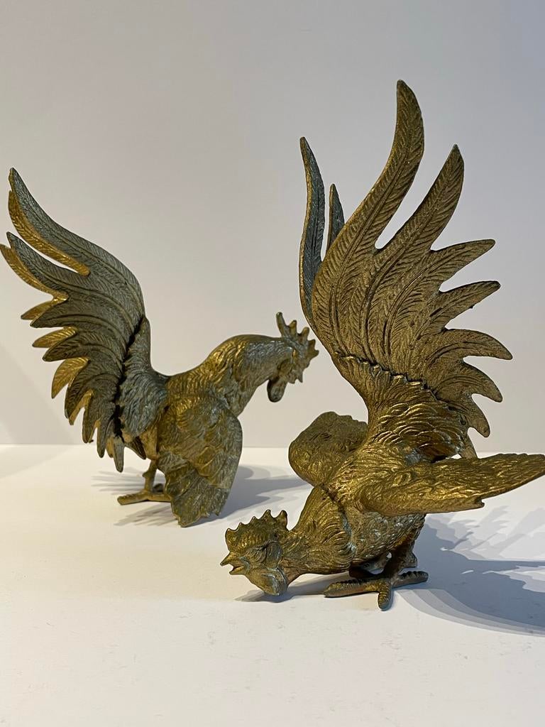 Vintage messing kemphanen, Ophalen of Verzenden