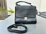 Klassieke Yewang damestas met crocoprint, Ophalen of Verzenden, Zo goed als nieuw, Zwart, Handtas