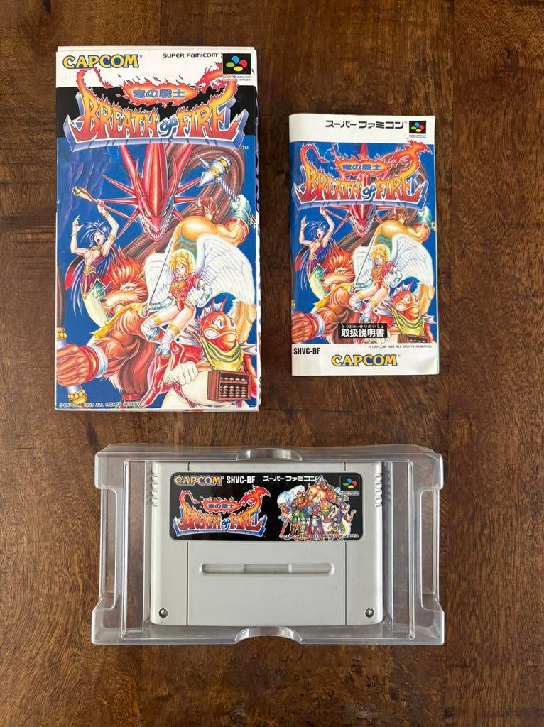 Breath of Fire SNES Super Nintendo Famicom SFC CIB NTSC, Spelcomputers en Games, 1 speler, Ophalen of Verzenden, Zo goed als nieuw