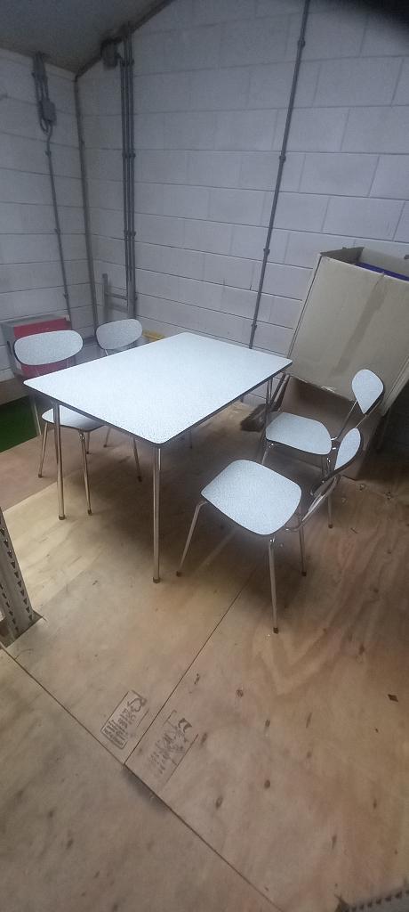 Vintage Formica Keukentafelstel, Ophalen, Huis en Inrichting