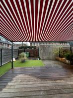 Elektrische Zonnescherm / Zonwering met heaters en spotjes, Tuin en Terras, Gebruikt, 450 cm of meer, Elektrisch, Ophalen of Verzenden