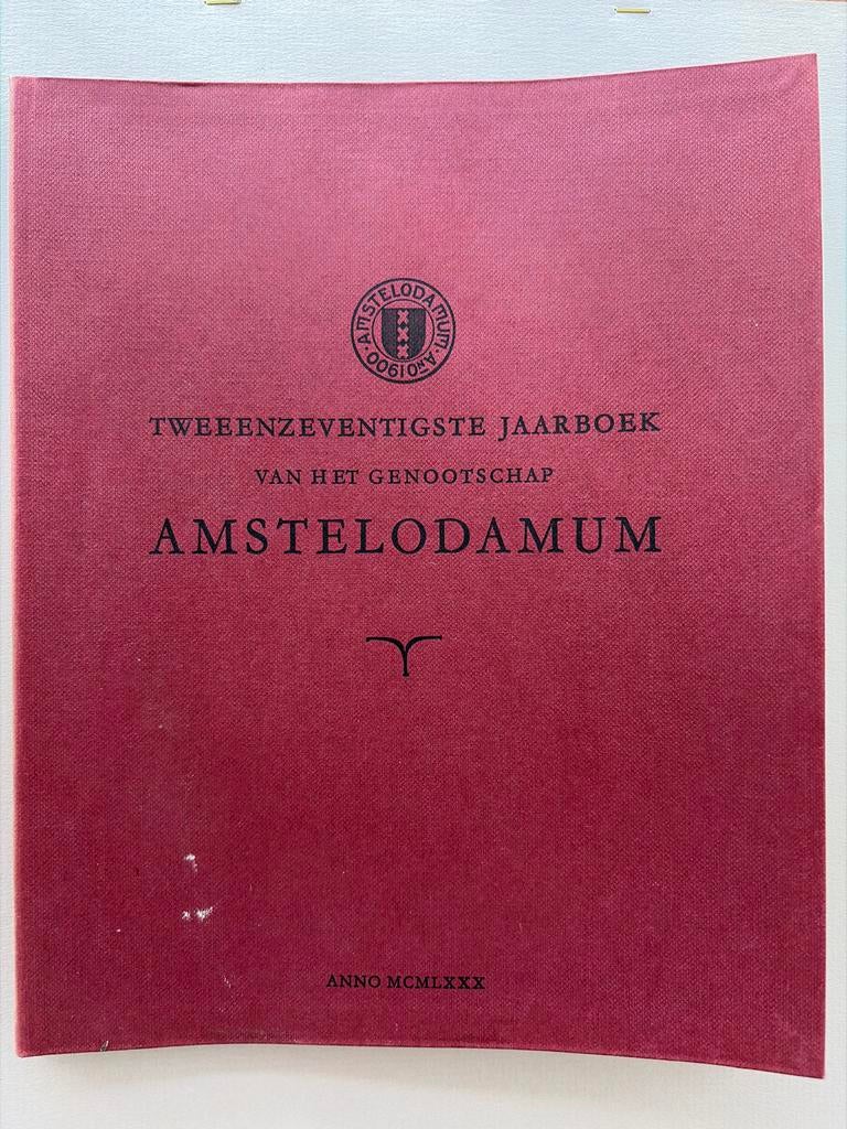 Amstelodamum Jaarboek 1980, Ophalen of Verzenden, 20e eeuw of later, Gelezen