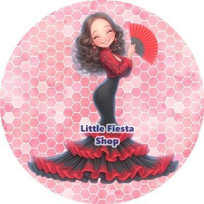 L1635 icing frosting spanje danseres 19cm eetbare taart top, Hobby en Vrije tijd, Taarten en Cupcakes maken, Nieuw, Versiering