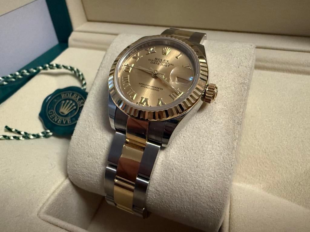 Rolex Lady-Datejust 28, Ophalen, Staal, Rolex, Polshorloge