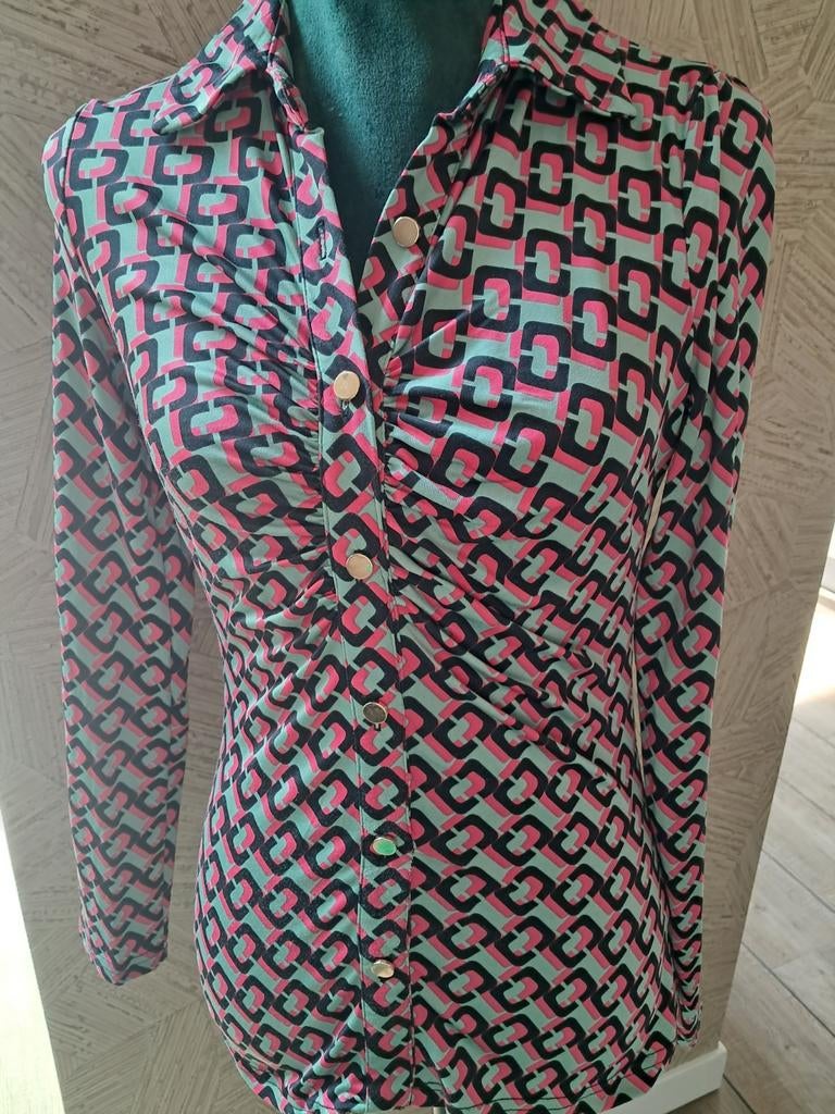 Kleurrijke blouse met patroon, Kleding | Dames, Blouses en Tunieken, Ophalen of Verzenden