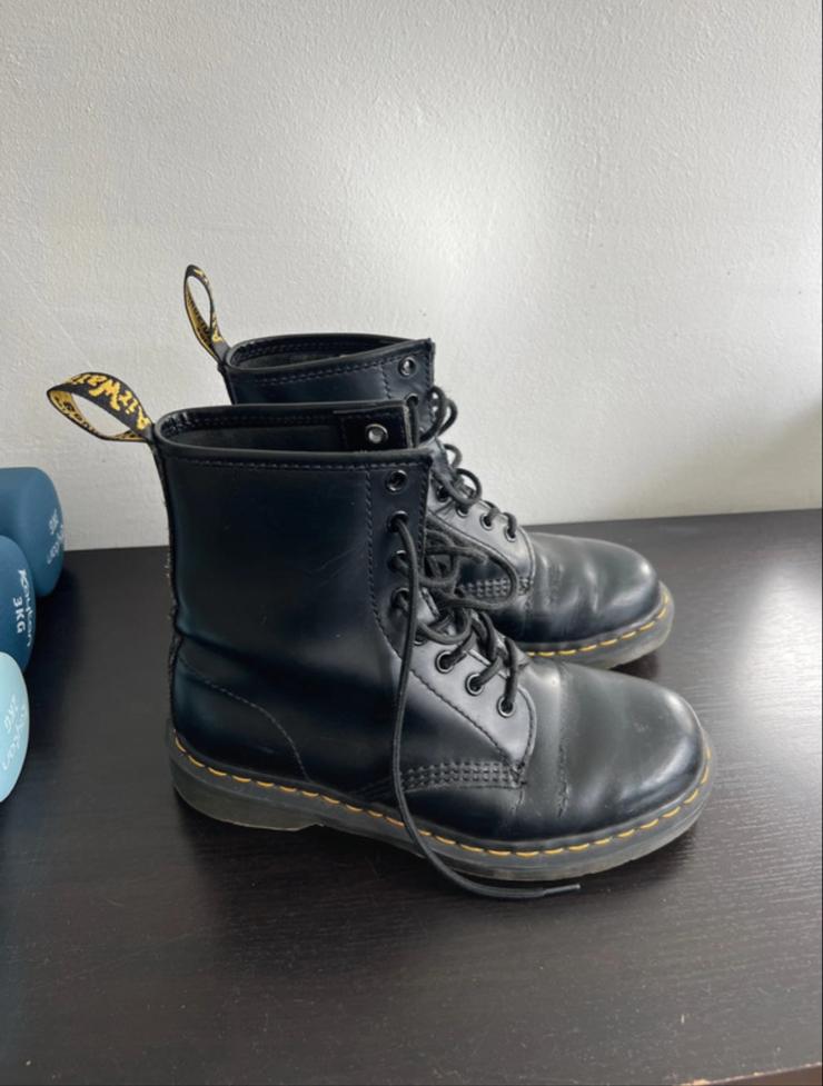 Dr Martens laarzen maat 38, Zwart, Lage of Enkellaarzen, Ophalen of Verzenden, Gedragen
