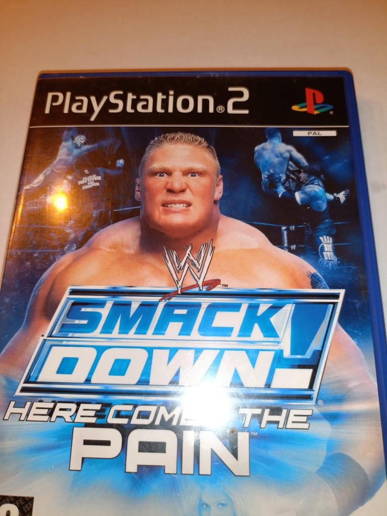 PS2 Game WWE Smackdown Here Comes The Pain, Ophalen of Verzenden, Zo goed als nieuw, Vechten, Vanaf 16 jaar