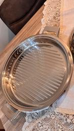 Simtronic Grillpan - Nieuwstaat!, Inductieplaat, Ophalen of Verzenden, Zo goed als nieuw, Rvs