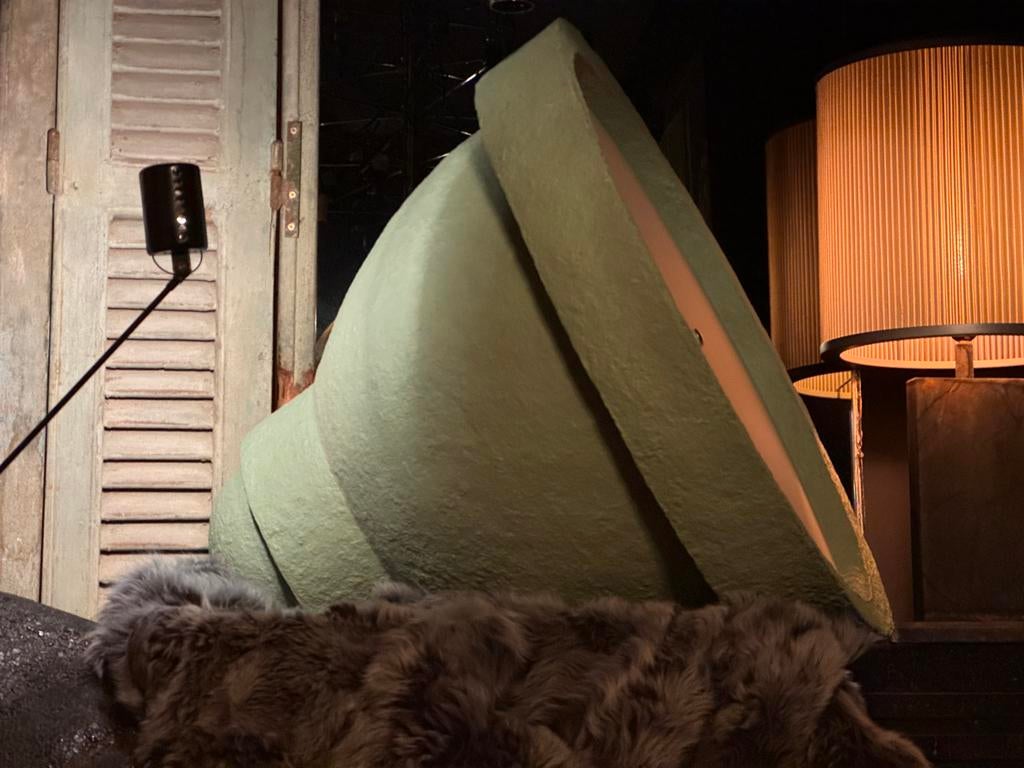 MOOOI zeer grote Salago design hanglamp vloer lamp groen, Huis en Inrichting, Overige materialen, 50 tot 75 cm, |, Ophalen of Verzenden