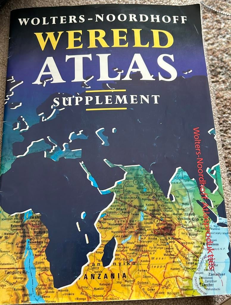 Wereld Atlas-Supplement- Wolters- Noordhoff, Boeken, Atlassen en Landkaarten, Overige atlassen, Ophalen of Verzenden, Zo goed als nieuw