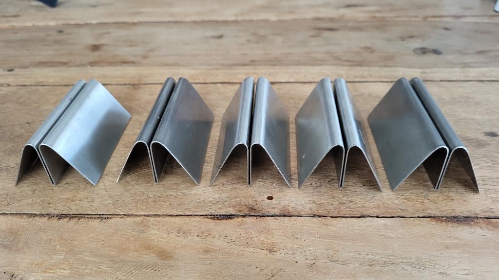 Menukaart houders rvs 5 stuks, Ophalen of Verzenden, Zo goed als nieuw, Overige typen