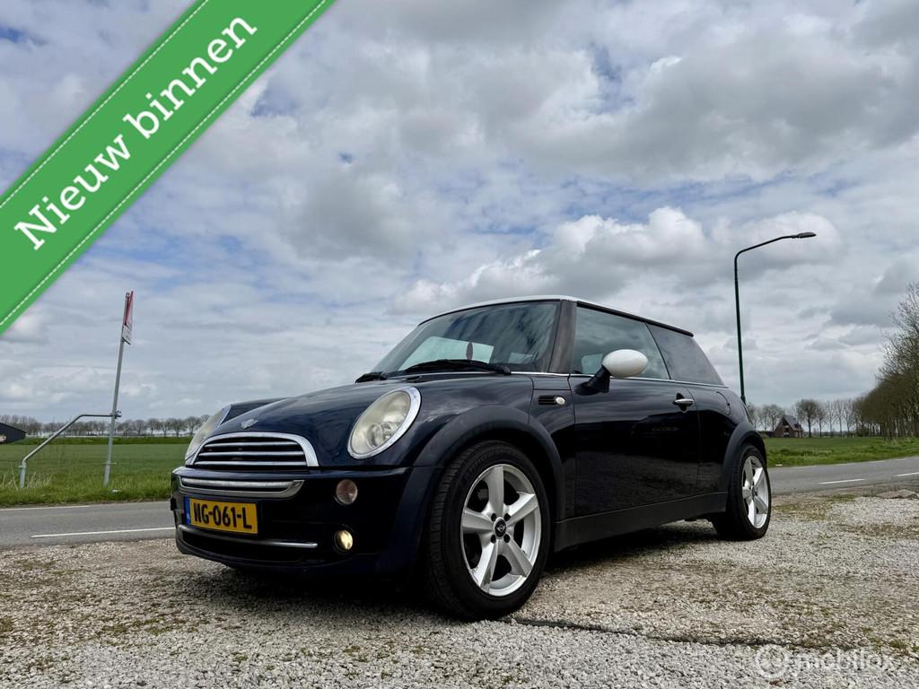 Mini Mini 1.6 Cooper Chili, BJ 2005, Airco APK Juni 2027, Auto's, Mini, Gebruikt, 4 stoelen, 116 pk, Zwart