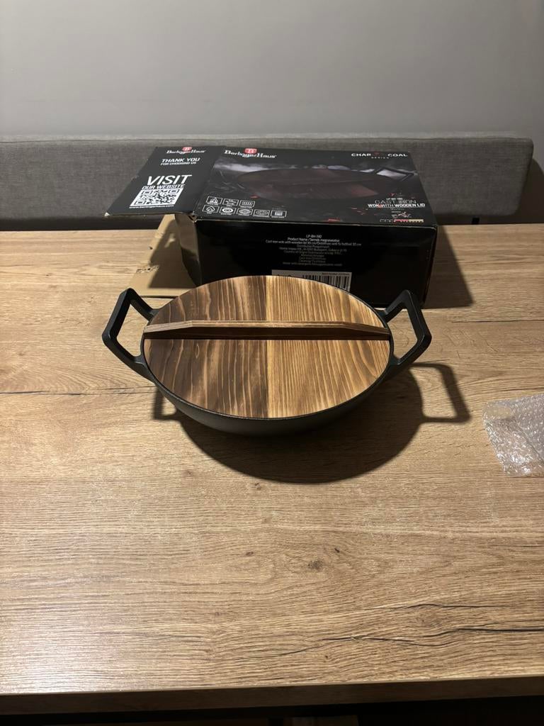 Wokpan berlingerhaus, Huis en Inrichting, Keuken | Potten en Pannen, Ophalen of Verzenden, Nieuw, Rvs, Wok