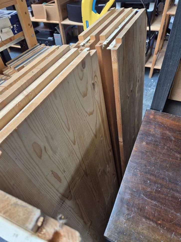 +/- 40 stuks Wedeka planken 100x40cm €7,50 per stuk, Doe-het-zelf en Verbouw, Hout en Planken, Gebruikt, Plank, Overige houtsoorten