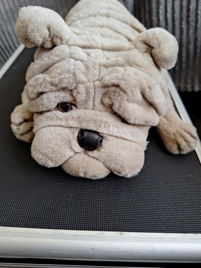 Knuffel hond Sharpei, Onbekend, Zo goed als nieuw, Onbekend, Onbekend