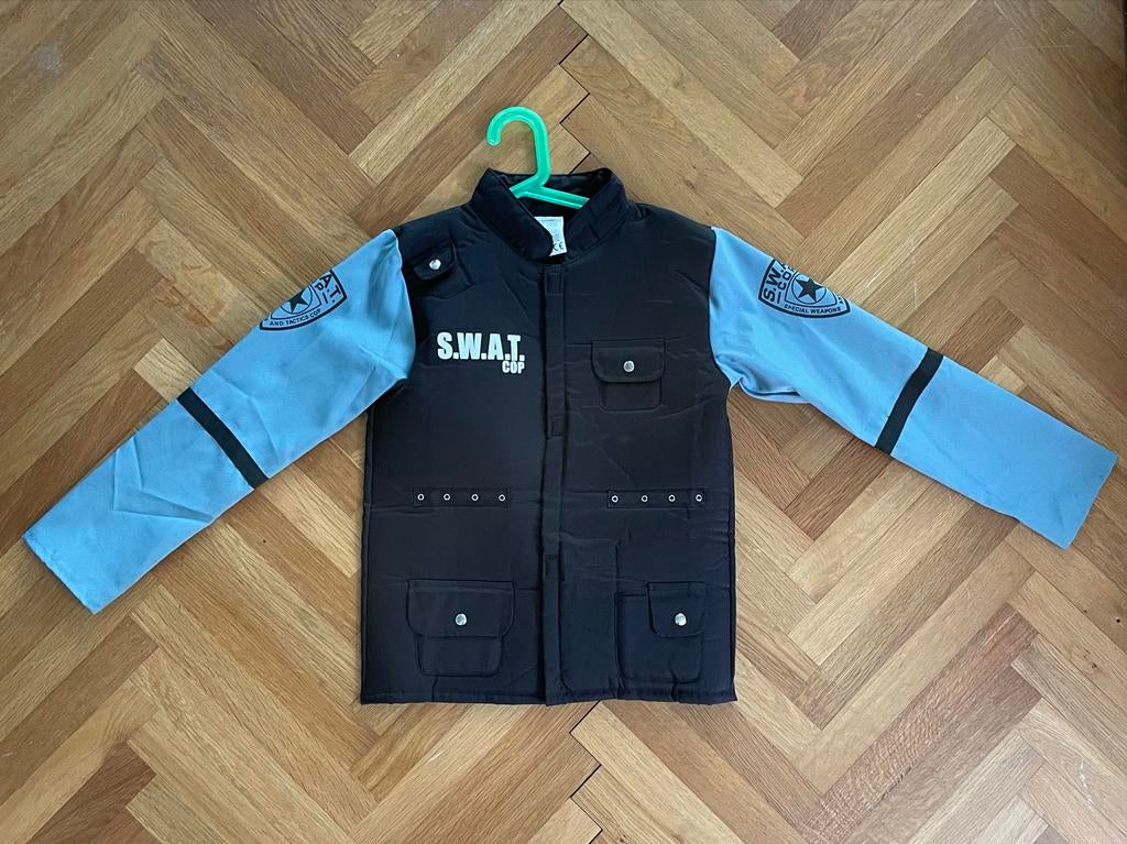 SWAT Cop Verkleedpak voor Kinderen, maat 158, Ophalen of Verzenden, Zo goed als nieuw, 158 t/m 164, Jongen of Meisje