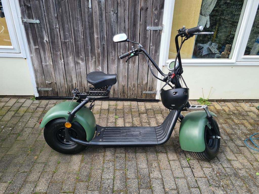 Elektrische e-chopper blauw kenteken, Ophalen