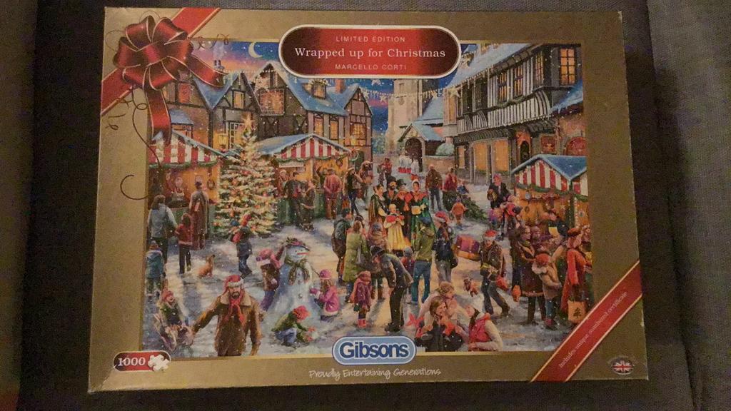 Gibsons puzzel,1000st,kerst,compleet, Ophalen, 500 t/m 1500 stukjes