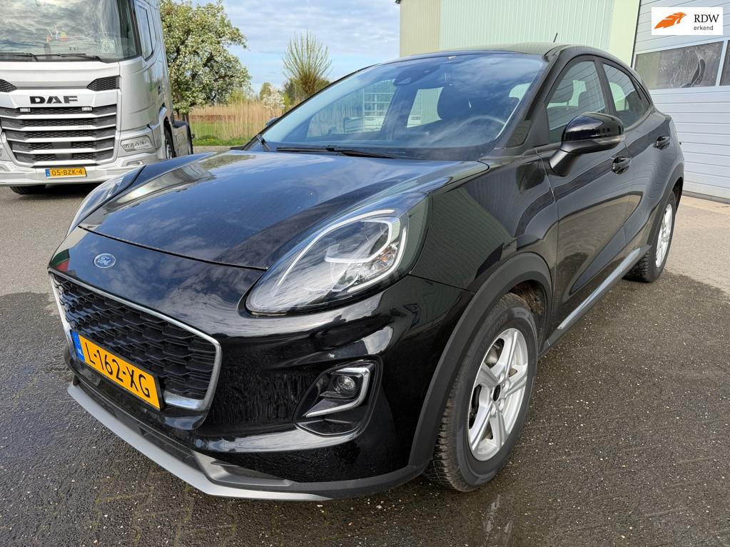 Ford Puma 1.0 EcoBoost Hybrid Titanium, Auto's, Ford, Voorwielaandrijving, 125 pk, Leder en Stof, Zwart