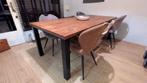 Eettafel industrieel vintage, Huis en Inrichting, Tafels | Eettafels, Ophalen, Gebruikt, 200 cm of meer, 50 tot 100 cm