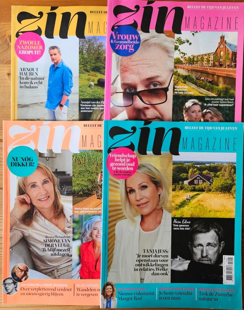 Zin Magazine - 4 edities, Ophalen of Verzenden, Gelezen, Damesbladen