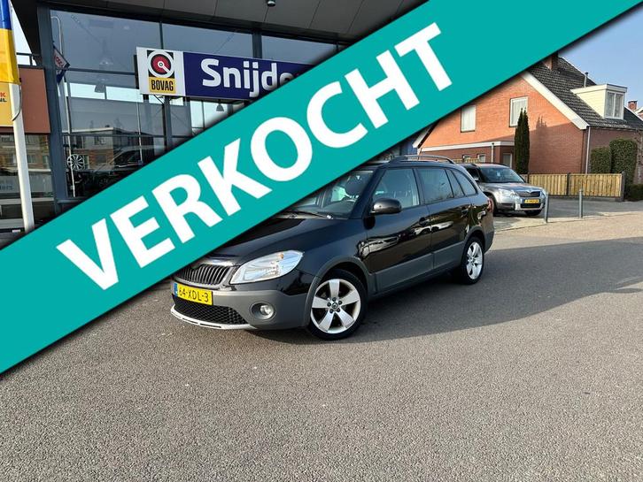 Skoda Fabia Combi 1.2 TSI Scout Cruisecontrol/Trekhaak, Auto's, Skoda, Bedrijf, Fabia, ABS, Airbags, Airconditioning, Boordcomputer