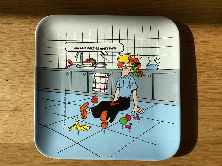 Suske en Wiske Ontbijtbordje Fruitmasters - Sidonia, Huis en Inrichting, Keuken | Servies, Gebruikt, Bord(en), Overige stijlen