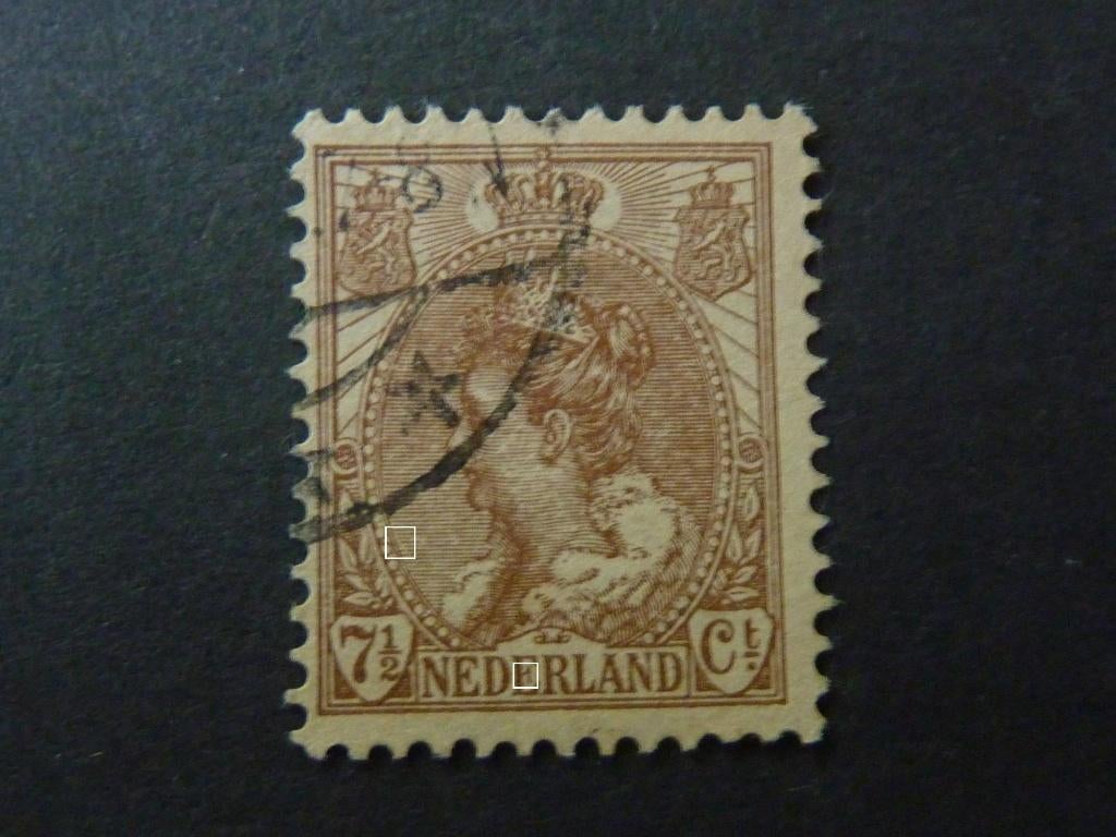 plaatfout 61 , gestempeld., Postzegels en Munten, Postzegels | Nederland, Verzenden, T/m 1940, Gestempeld