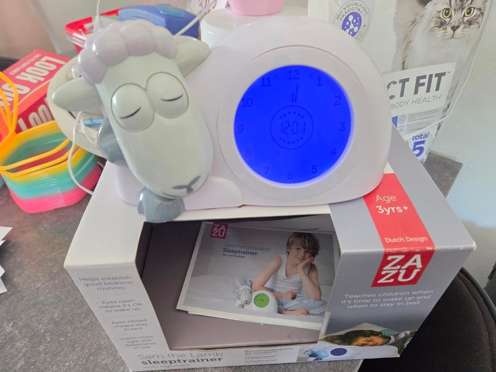 ZAZU Sam het Schaap slaaptrainer met nachtlampje, Kinderen en Baby's, Ophalen of Verzenden