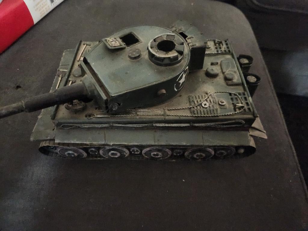 Stalen tank speelgoed jaren 40 50, Ophalen of Verzenden